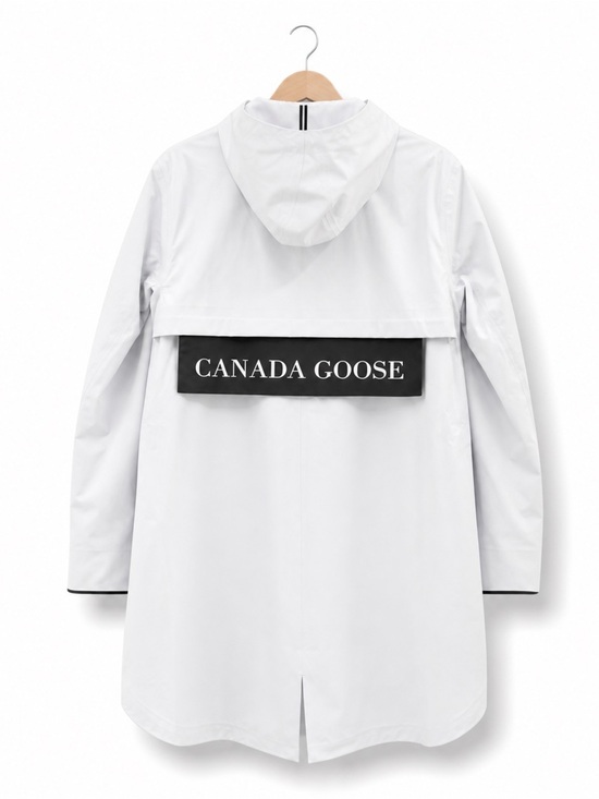 Jackets & Blazers - CANADA GOOSE Kitsilano Rain Jacket Black Label Lightweight Hooded Coat